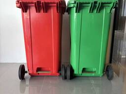 120-240-360-400-600-1100-литровый уличный мусорный бак