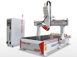 4 Ось ATC Фрезерный Станок с ЧПУ Поворотный Шпиндель Вращать 180 Градусов