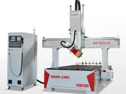A8-1325-L8 Высокая точность 4 ось ATC фрезерный станок с поворотным шпинделем для дерева