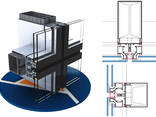 Aluminum profiles for building curtain walls - фото 1