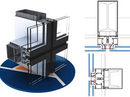 Aluminum profiles for building curtain walls