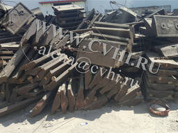 Футеровка плита из 110Г13Л запчасти шаровая мельница