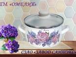 Кастрюля стальная эмалированная с деколью - photo 9