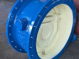 Клапан обратный поворотный фланцевый чугунный с противовесом 19ч19р