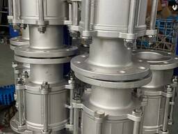 Кран шаровой трехсоставной фланцевый нержавеющий Ру16 с ручкой