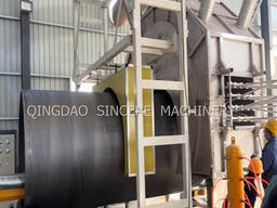 Линия 3-хслойного полиэтиленового покрытия и напыления эпоксидного порошка стальной трубы