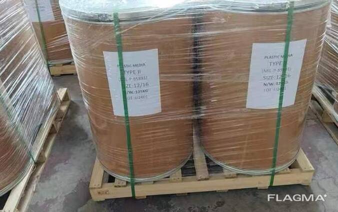 Пластиковая крошка abrasive media plastic shot 塑料砂MIL-P-85891 Type II»Тип II