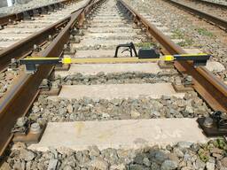 Rail measurement ruler for railway track gauge measuring