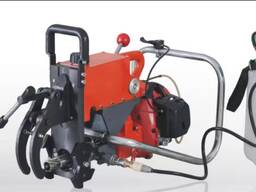 Portable petrol rail drilling machine worked by gasoline