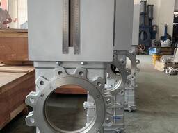 Шиберная задвижка со сквозным ножом из 304, под электропривод