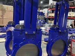 Шиберныые задвижки ручные чугунные межфланцевые Ру10 Ду450, Китай
