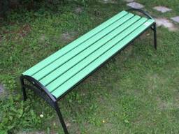 Скамейка «Эпик» пластиковая с металическим основанием