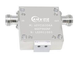 UHF Band 860~960MHz RF Coaxial Isolator Low Insertion Loss 0.4dB