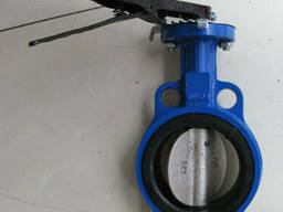 Затвор дисковый межфланцевый с центриситетом Ру16 Ду100 Кита