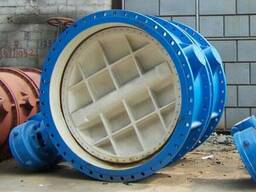 Затвор дисковый поворотный фланцевый с редуктором