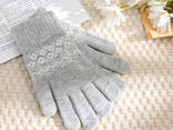 Зимние шерстяные перчатки - фото 1